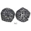 Image 1 : Potosi, Bolivia, cob 2 reales, 1653E, PH at top.