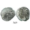 Image 1 : Potosi, Bolivia, cob 1 real, 1661E, rare denomination for this provenance.