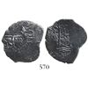 Image 1 : Potosi, Bolivia, cob 1 real, 1670E, rare denomination for this provenance.
