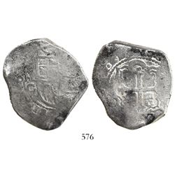 Mexico City, Mexico, cob 8 reales, Philip IV or Charles II, assayer G.