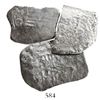 Image 1 : Lot of 3 Mexico City, Mexico, cob 8 reales, Charles II, one with assayer G visible.
