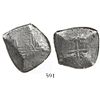 Image 1 : Mexico City, Mexico, cob 4 reales, Charles II, assayer not visible, encapsulated SANGS "authentic" w