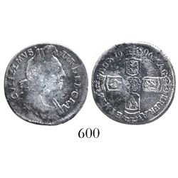 Great Britain, sixpence, William III, 1696.