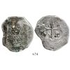 Image 1 : Mexico City, Mexico, cob 8 reales, Philip V, assayer not visible, shell-encrusted.