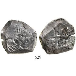 Mexico City, Mexico, cob 4 reales, Philip V, assayer not visible (J), struck with 8R obverse die (ra