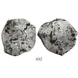 Potosi, Bolivia, cob 8 reales, 1717Y.