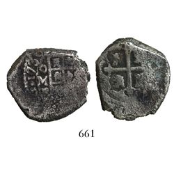 Mexico City, Mexico, cob 4 reales, 1730R.