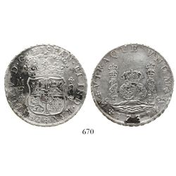 Mexico City, Mexico, pillar 8 reales, Philip V, 1735MF.