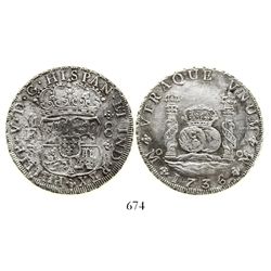 Mexico City, Mexico, pillar 8 reales, Philip V, 1736MF.