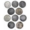 Image 1 : Lot of 5 Mexico City, Mexico, pillar 4 reales, Philip V, various dates: 1735MF, 1736MF, and 1740/39M
