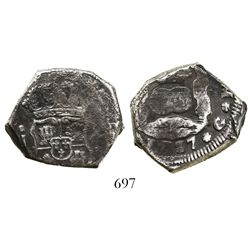 Guatemala, cob 4 reales, 1737J.