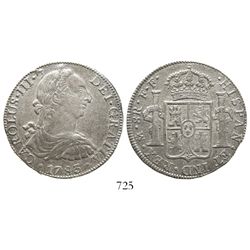 Mexico City, Mexico, bust 8 reales, Charles III, 1783FF.