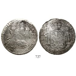 Mexico City, Mexico, bust 8 reales, Charles III, 1783FF.