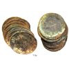Image 1 : Clump of 9 Spanish colonial bust 8 reales, Charles III, encrusted.