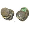 Image 1 : Clump of 6 Spanish colonial bust 8 reales, Charles III, encrusted.