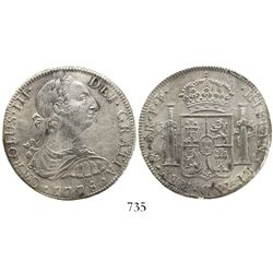Mexico City, Mexico, bust 8 reales, Charles III, 1778FF.