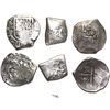Image 1 : Lot of 3 Mexico City, Mexico, silver-cob minors: 4R (16)2(?) and 1652(?)P, and 2R Charles II assayer