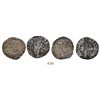 Image 1 : Lot of 2 Mexico City, Mexico, cob 1/2R, Philip II, assayer O to right, mintmark oM to left.