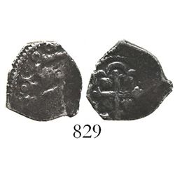 Mexico City, Mexico, cob 1/2 real, 1720(J), very rare.
