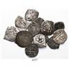 Image 1 : Lot of 16 Mexico City, Mexico, cob 1/2R, various periods (Philip II to Philip V) and assayers.