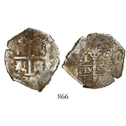 Lima, Peru, cob 4 reales, 1703H.