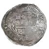 Image 2 : Potosi, Bolivia, cob 8 reales, Philip II, assayer Rincon, very rare first 8 reales of the Potosi min