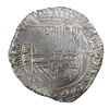 Image 2 : Potosi, Bolivia, cob 8 reales, Philip II, assayer C below erasure, very rare.