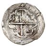 Image 3 : Potosi, Bolivia, cob 8 reales, Philip II, assayer C below erasure, very rare.