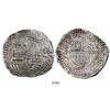 Image 1 : Potosi, Bolivia, cob 8 reales, Philip II, assayer B (3rd period), error denomination o-VIIII, ex-Bir