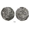 Image 1 : Potosi, Bolivia, cob 8 reales, (16)45, assayer not visible, rare.