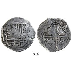 Potosi, Bolivia, cob 4 reales, 1617(M).