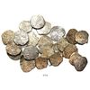 Image 1 : Large lot of 24 Potosi, Bolivia, cob 4 reales, Philip IV, various assayers (where visible), all ex-P