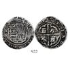 Image 1 : Potosi, Bolivia, cob 2 reales, Philip II, assayer R (Rincon) to left.