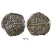 Image 1 : Potosi, Bolivia, cob 2 reales, Philip III, assayer R (straight-leg, Ramos).