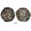 Image 1 : Potosi, Bolivia, cob 2 reales, 1645T, very rare.