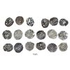 Image 1 : Large lot of 9 Potosi, Bolivia, cob 1/4R, Philip II and III, various assayers (where visible), gener