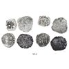 Image 1 : Lot of 4 Potosi, Bolivia, cob 1R (3) and 1/2R (1), 1652E transitionals, various McLean Types.
