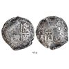 Image 1 : Potosi, Bolivia, cob 8 reales, 1656E, dot-PH-dot at top.