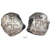 Image 1 : Potosi, Bolivia, cob 8 reales, 1717Y.