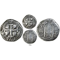 Potosi, Bolivia, cob 8 reales Royal, 1746q, rare.