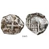 Image 1 : Potosi, Bolivia, cob 8 reales, 1772/1V-(Y), rare.