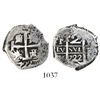 Image 1 : Potosi, Bolivia, cob 2 reales, 1722Y.