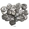 Image 1 : Large lot of 21 Potosi, Bolivia, cob 2 reales, Philip V through Charles III, various dates and assay