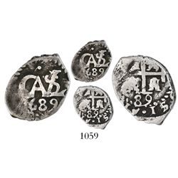 Potosi, Bolivia, cob 1/2 real, 1689.