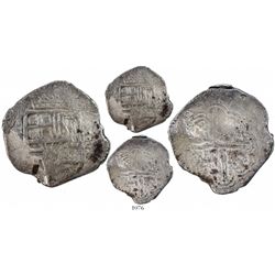 Bogota, Colombia, cob 8 reales, (16)27(P), rare.