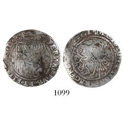 Seville, Spain, 1 real, Ferdinand-Isabel, mintmark S on reverse, no assayer.