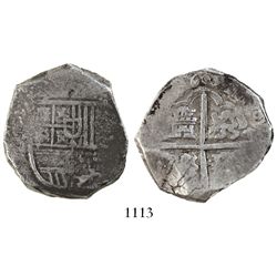 Seville, Spain, cob 8 reales, 1603(B), rare.