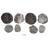 Image 1 : Mixed lot of 4 Spanish colonial silver-cob minors: 2R, Potosi, Philip IV (shield-type); 1R, Lima, 16