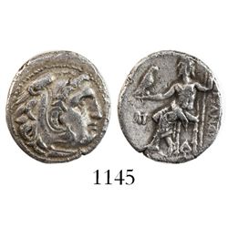 Kings of Macedon, AR drachm, Alexander III (the Great), 336-323 BC, Abydos mint, struck under Antigo