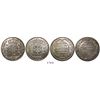 Image 1 : Lot of 2 Brazil (Bahia mint), 960 reis, Joao Prince Regent, 1815-B and 1816-B, both struck over Span